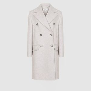 REISS ALYX MELANGE WOOL BLEND COAT